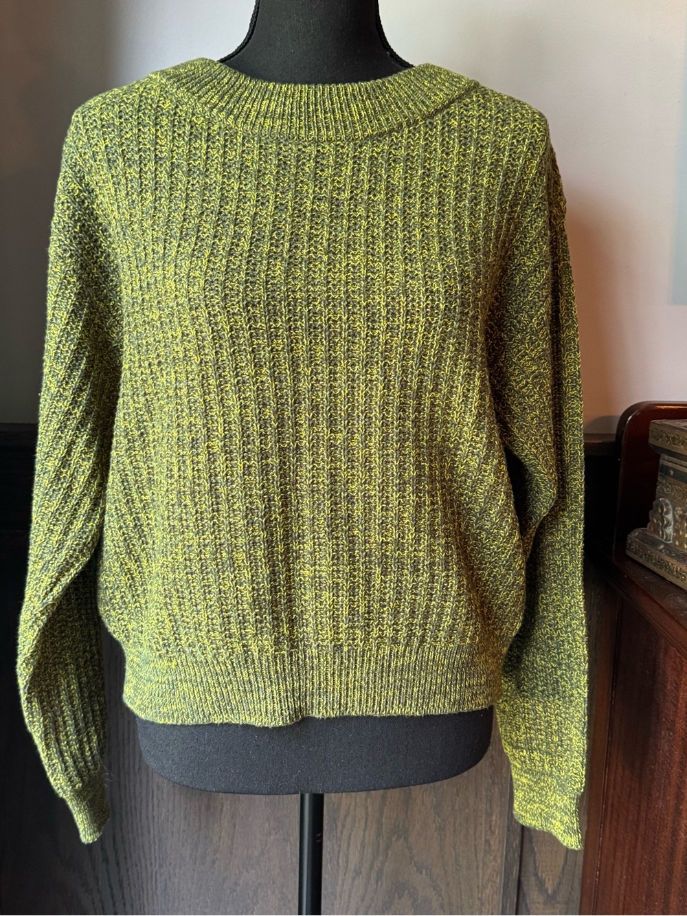 Universal Thread Olive Marled Ribbed Crewneck Sweater medium nwt